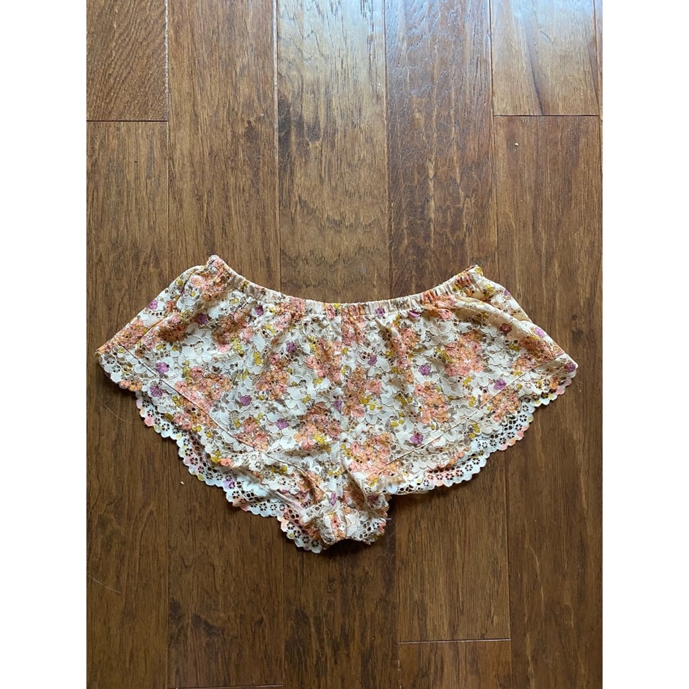 NWOT Victoria’s Secret Floral Print Lace Shorts